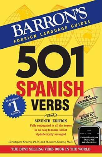 501 Spanish Verbs with CD-ROM and Audio CD (501 Verb Series) – Paperback – GOOD