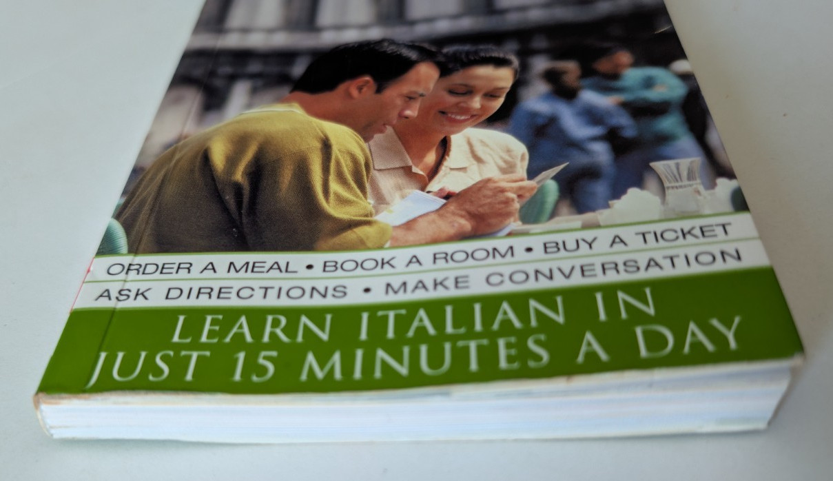 ​DK 15-MINUTE ITALIAN Language Course Book & 2 CDs Eyewitness Travel Study Pack