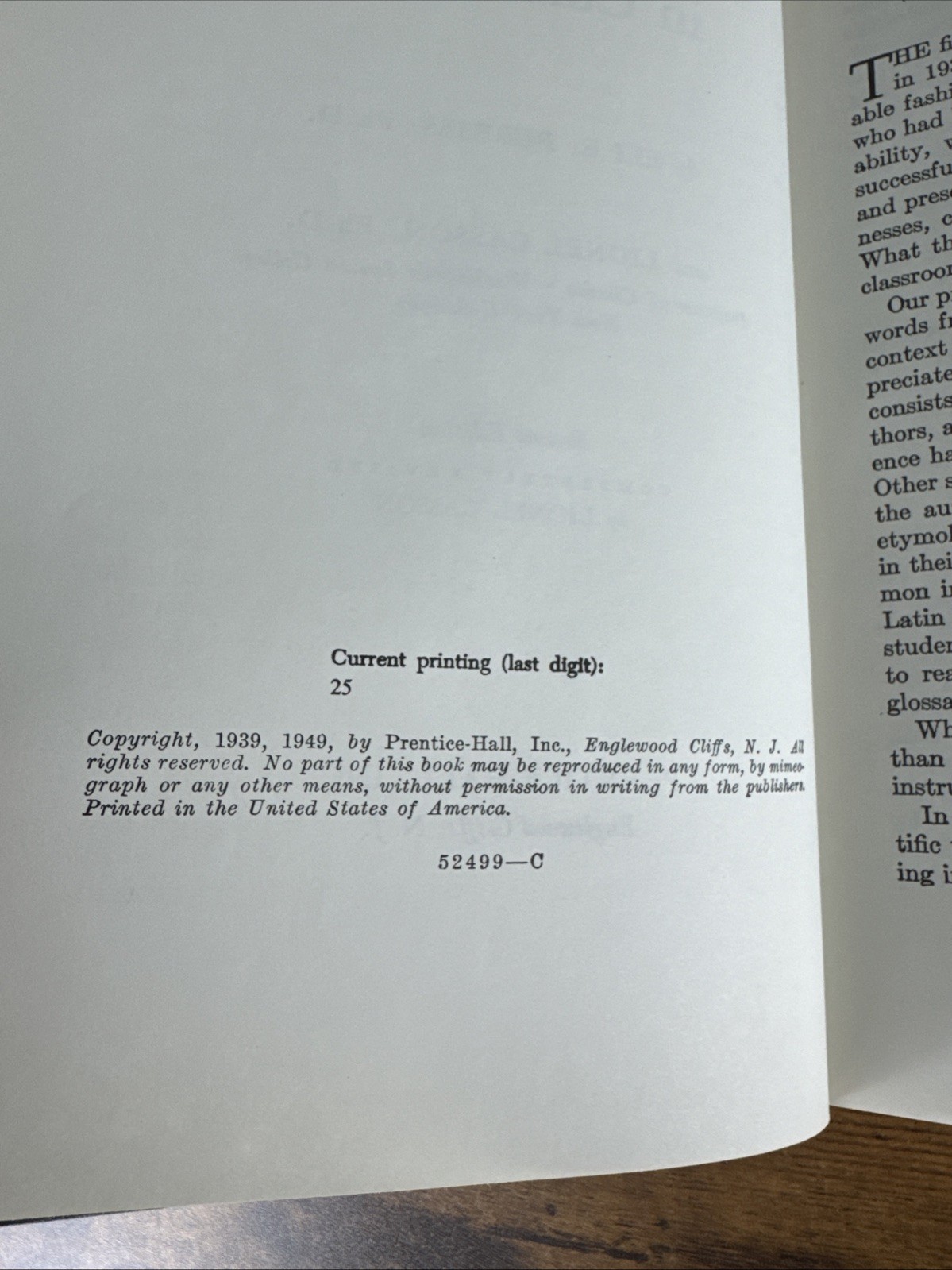 Latin & Greek in Current Use 2nd Ed 1949 by Eli Burriss & Lionel Casson