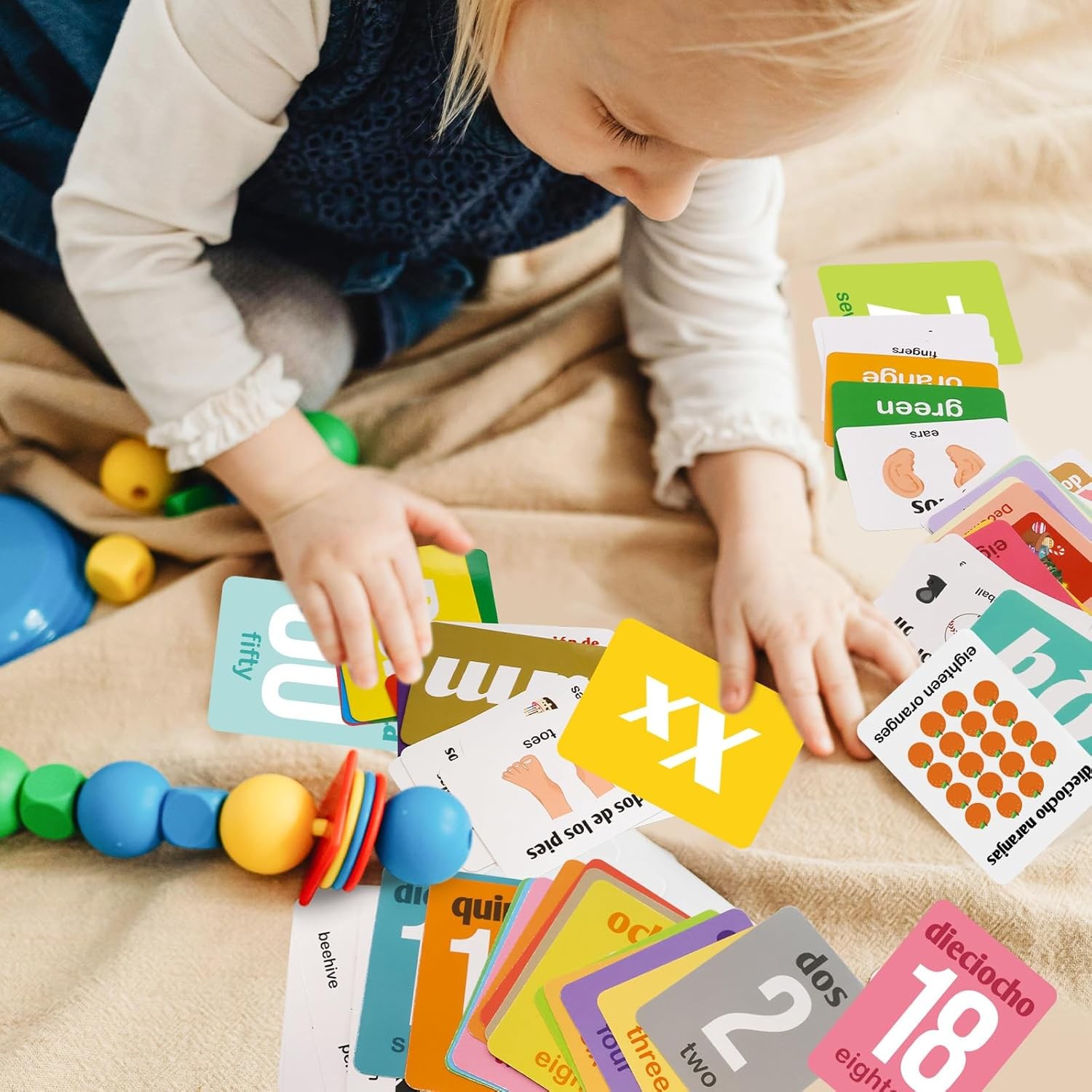 Spanish Flash Cards 100 English to Spanish Bilingual Flashcards Español Vocabula