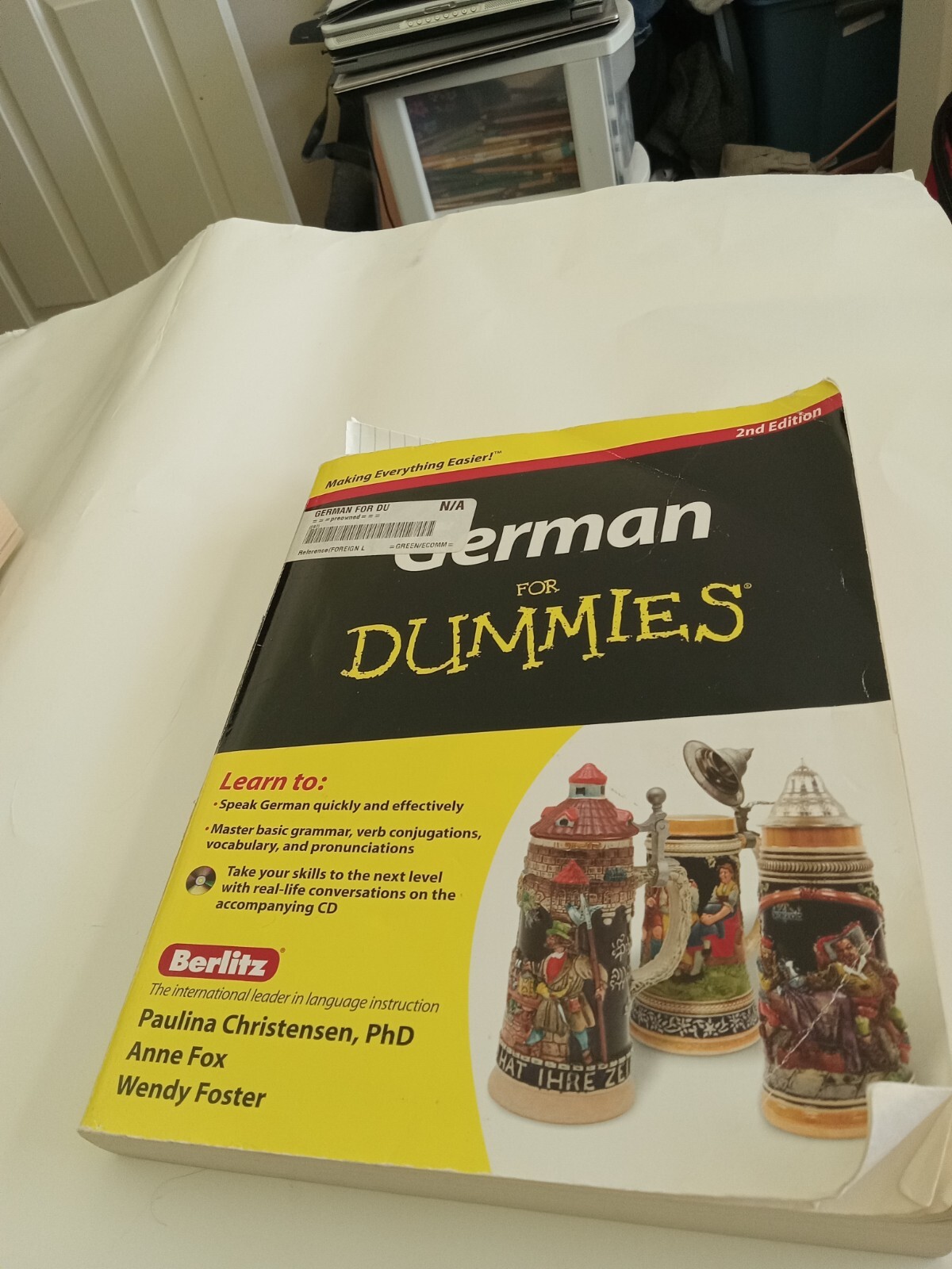 Wiley And Sons German For Dummies Language Paulina Christensen, Ph.D. Paperback.