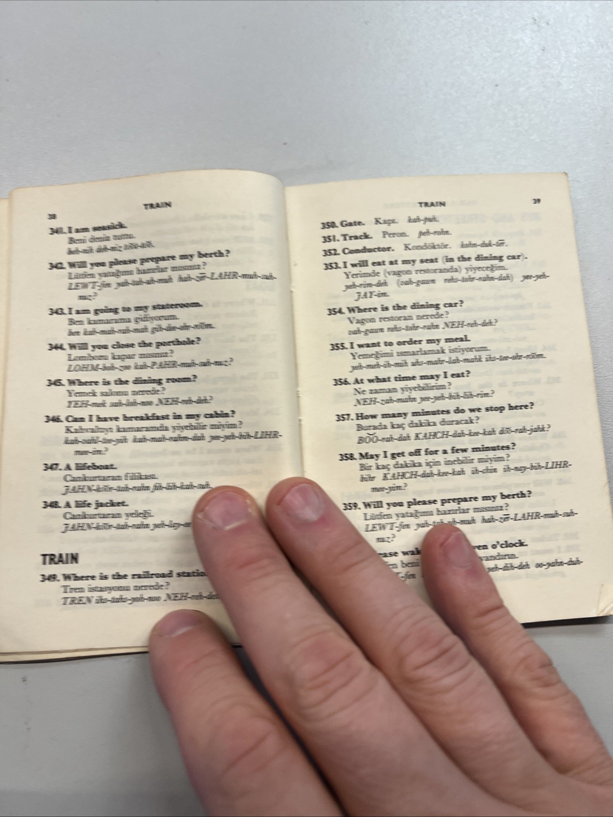 SAY IT IN TURKISH Dover Phrase Books by Jeanne Miles, Refah Seniz 1958 VINTAGE