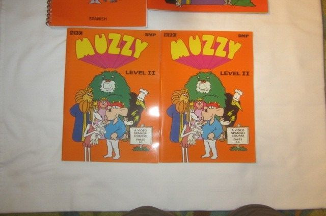 Lot of BBC Muzzy Spanish Course Books LEVEL I & II
