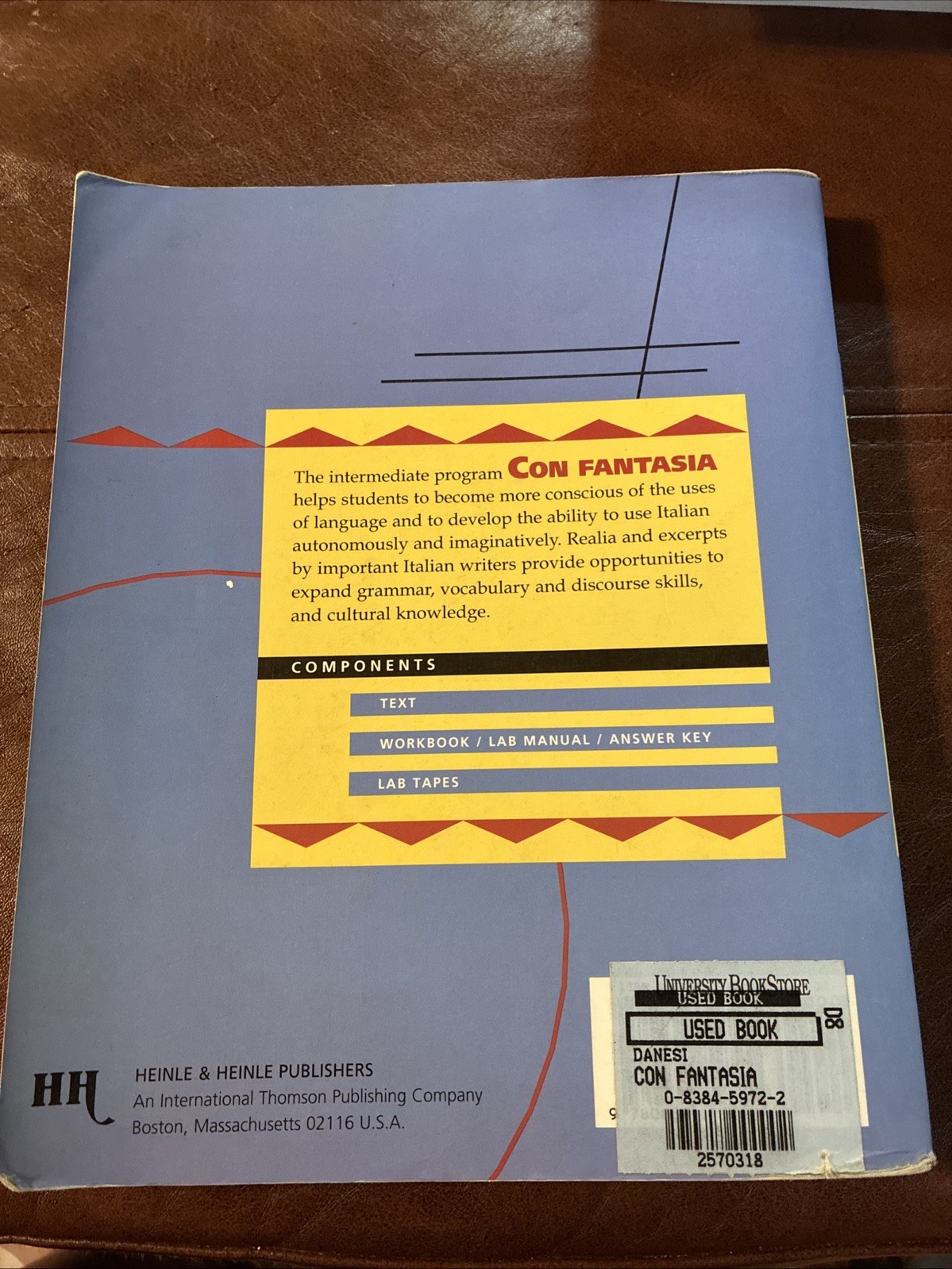 CON FANTASIA : REVIEWING AND EXPANDING FUNCTIONAL ITALIAN By Marcel Danesi Mint