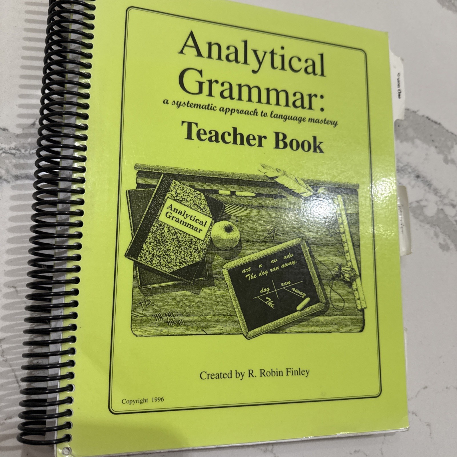 Analytical Grammar TEACHER BOOK Systematic Approach by Robin Finley Language