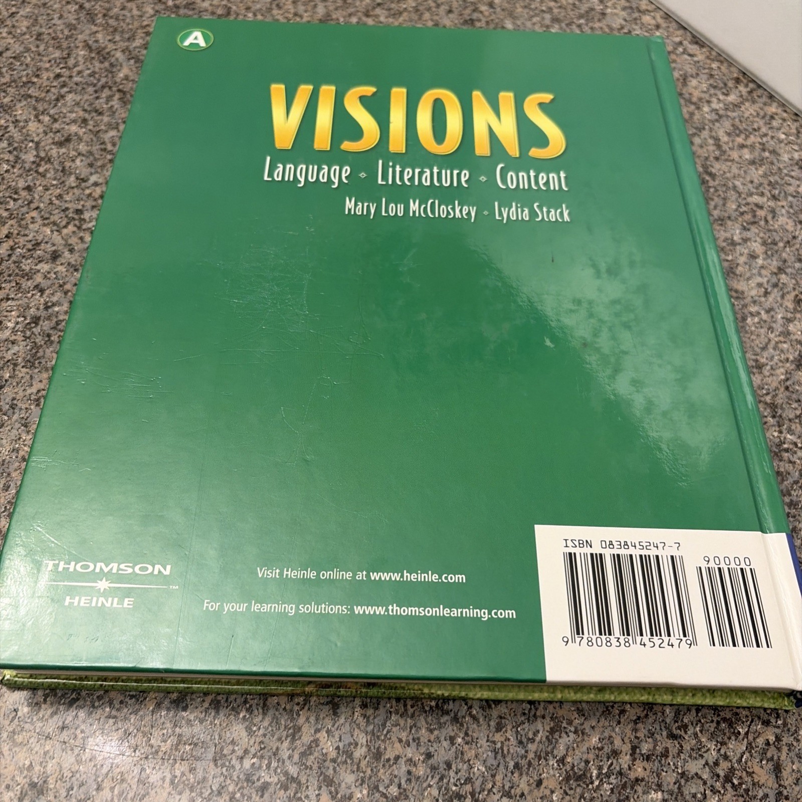 Visions A: Language, Literature, Content by McCloskey & Stack (2003, Hardback)