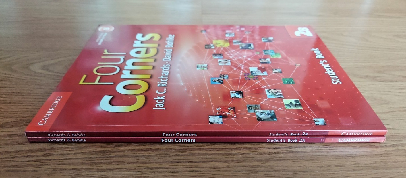 Four Corners Student’s Book 2A 2B by Jack C. Richards David Bohlke CD with video