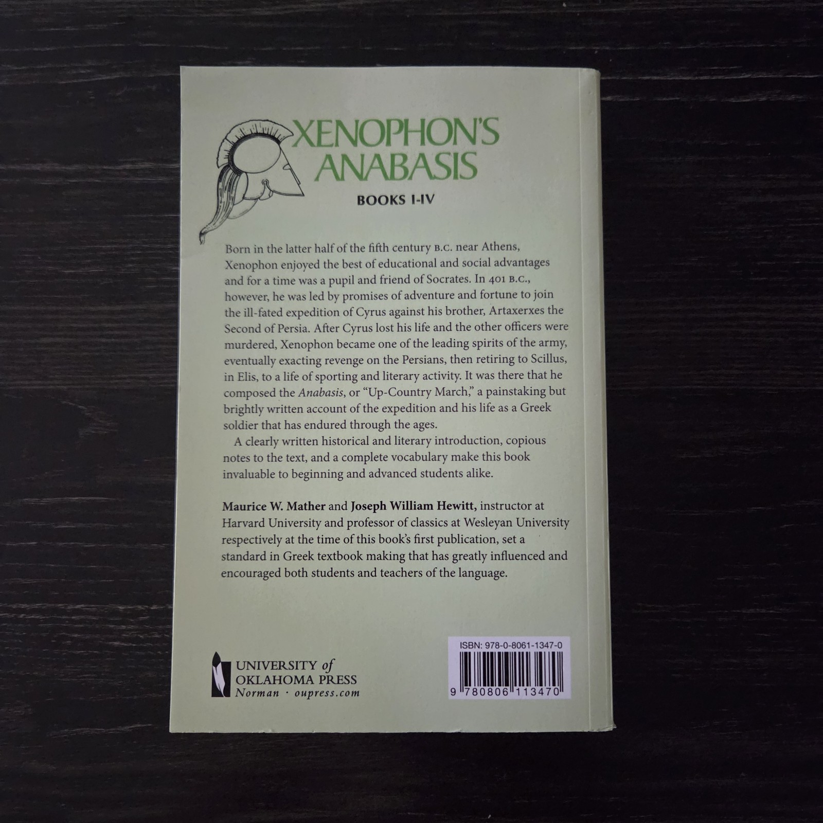 Xenophon’s Anabasis: Books I – IV (Greek and English Edition)