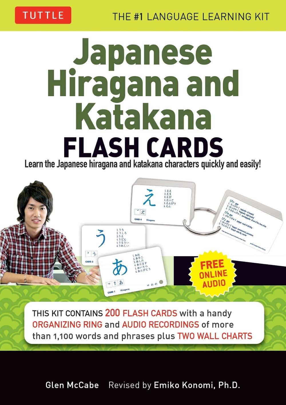 Japanese Hiragana and Katakana Flash Cards Kit: Learn the Two Japanese Alphabets