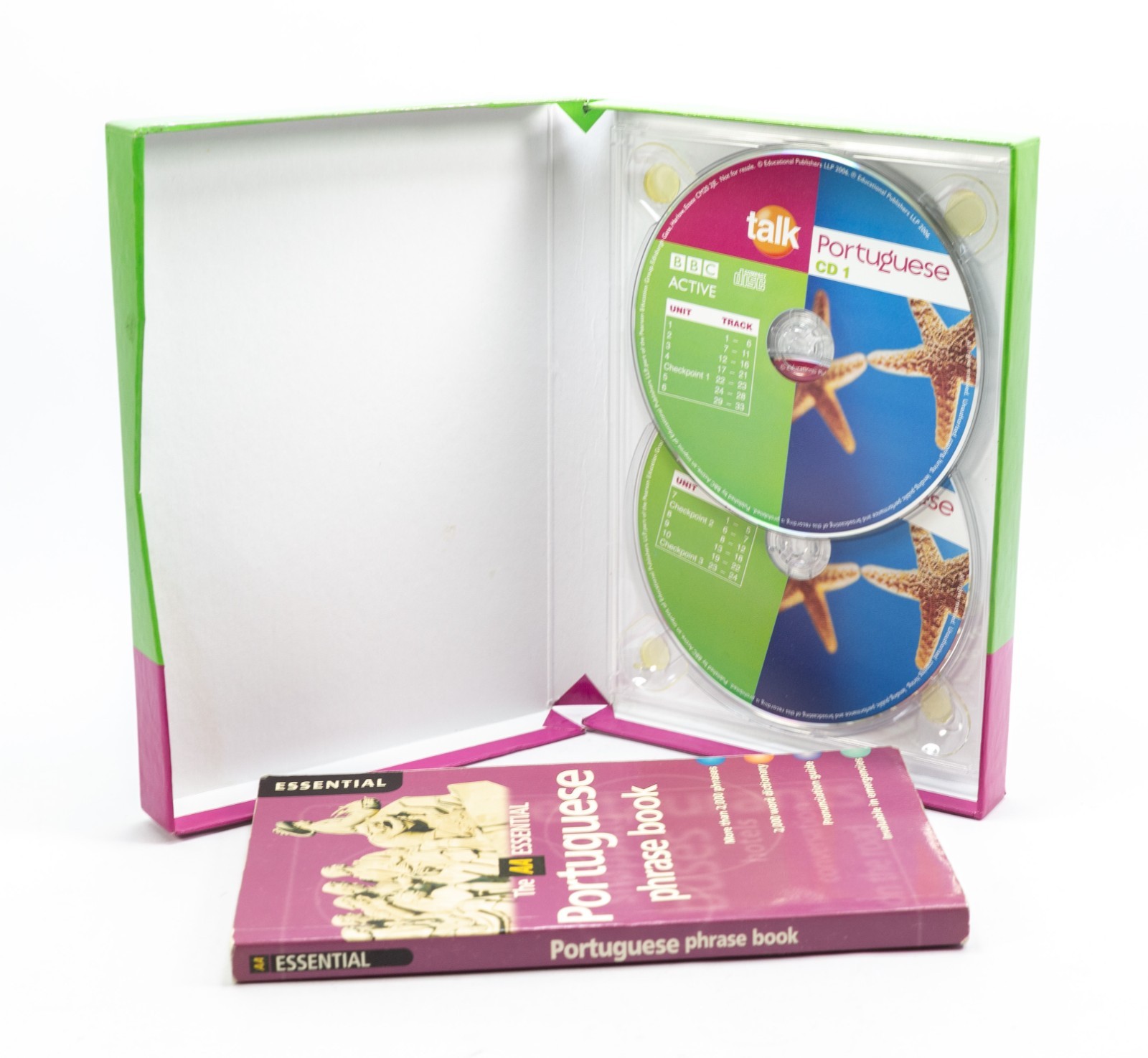 Learn Portuguese Book and 2 CD Set Mendes-Llewellyn Cristina BBC Active Talk VGC