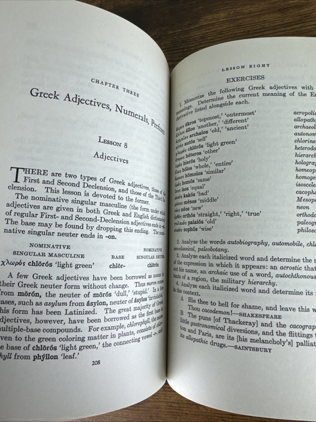 Latin & Greek in Current Use 2nd Ed 1949 by Eli Burriss & Lionel Casson