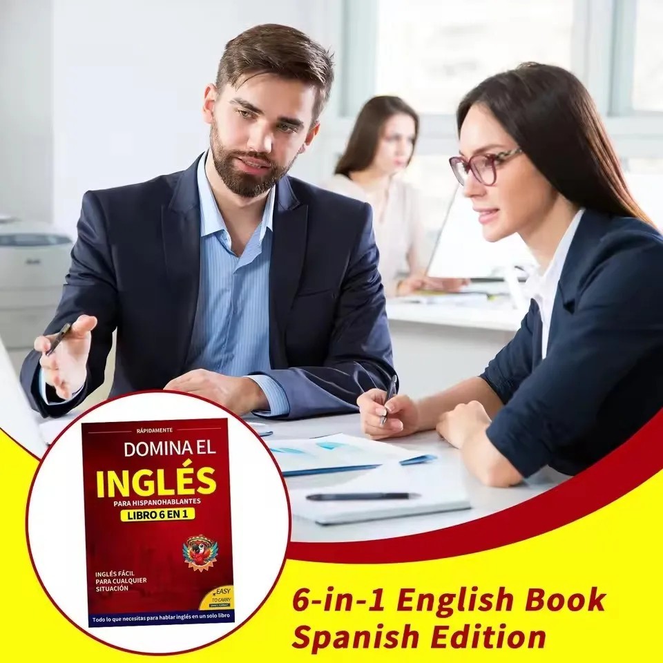 English Books for Beginners 6-in-1 Spanish Edition English Workbook Easy Languag
