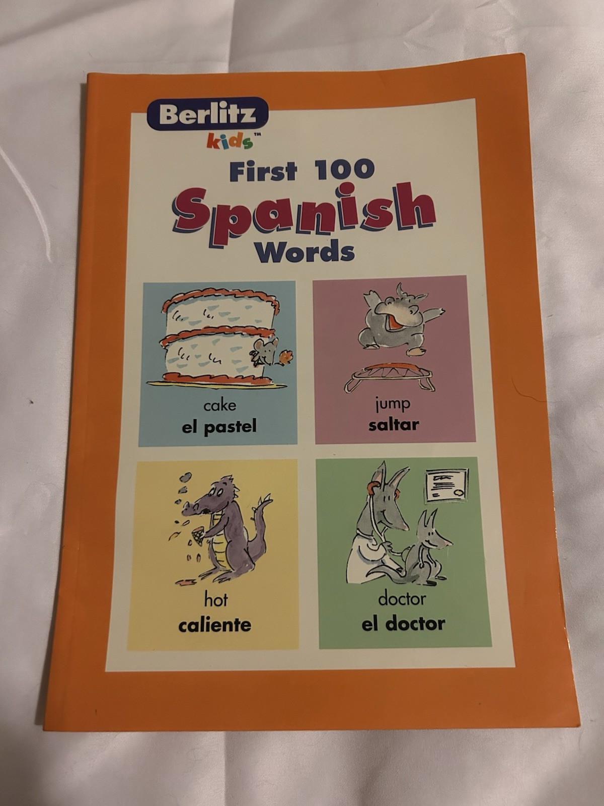 Berlitz Kids Spanish Set 1998 3 Books Cassette Tape Flash cards