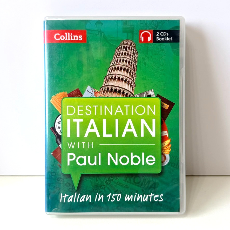 Destination Italian with Paul Noble 2 CDs plus Booklet Learn Italian in 150 Mins