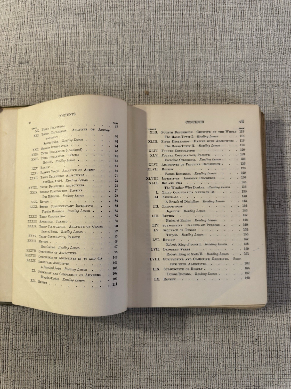 1920 Elementary Latin by M L Smith Hardcover Allyn & Bacon Vintage Textbook
