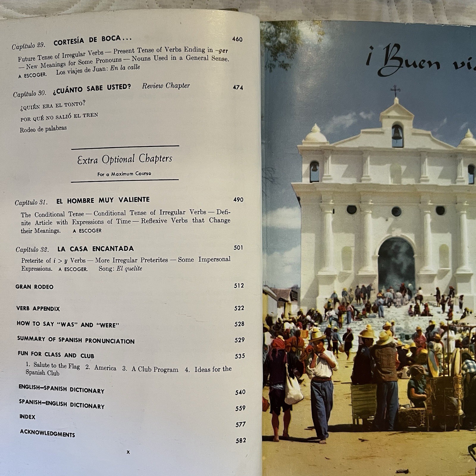 1958 El Camino Real Book 1 by Jarrett & McManus Hardcover Spanish Textbook