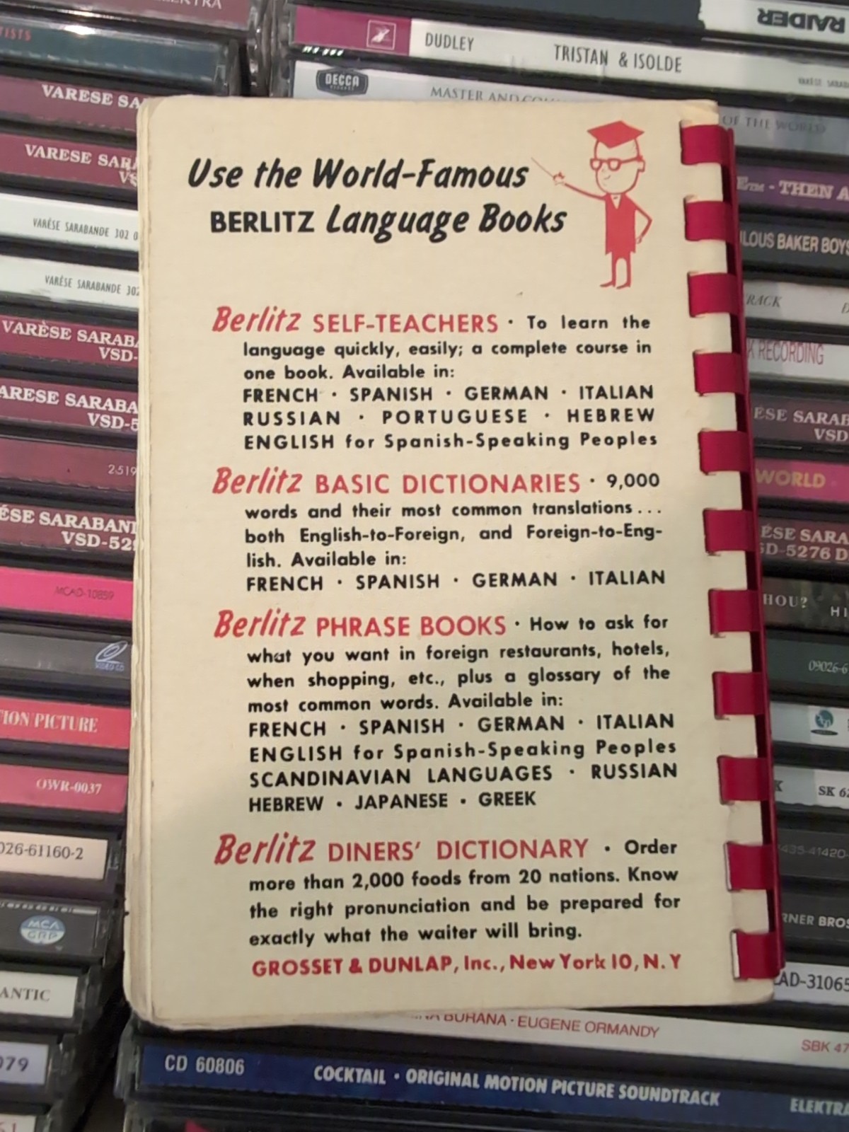 1954 Berlitz SPANISH for Travelers Phrase Book & Glossary 5.5″ x 3.5″ VTG