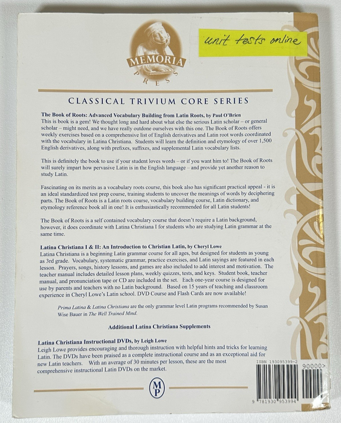 Latina Christiana I Complete Curriculum Set Teacher Student DVD’s Book of Roots