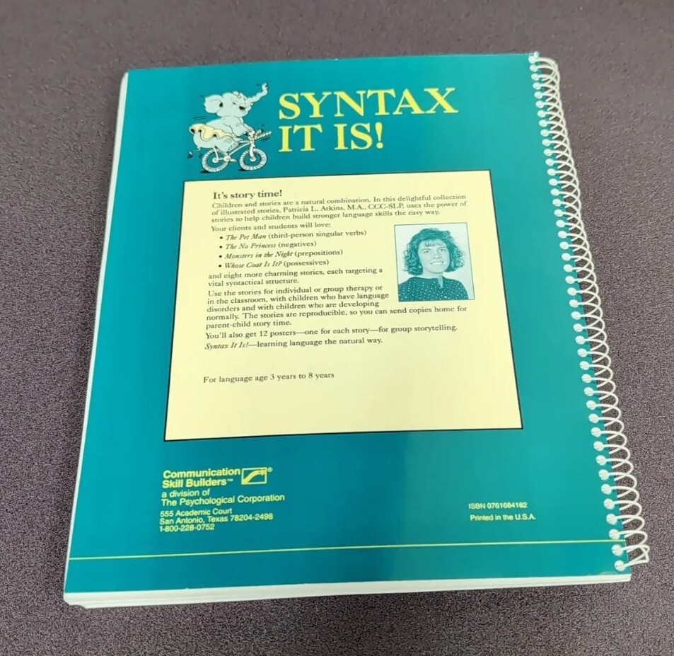 SYNTAX IT IS! Reproducible Stories and Posters for Language Skills