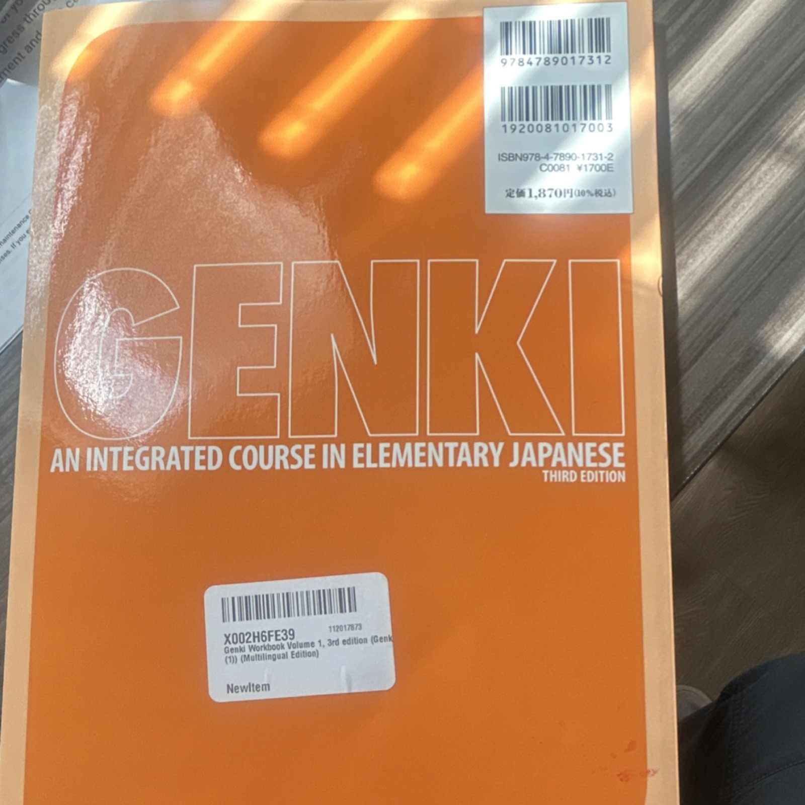 Genki Third Edition Japanese Workbook 2020 by Banno et al The Japan Times