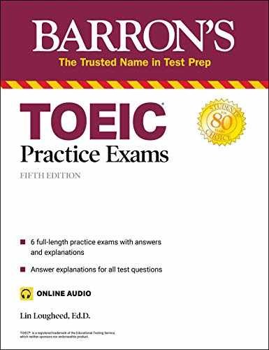 TOEIC Practice Exams (with online – Paperback, by Lougheed Ph.D. Lin – Very Good
