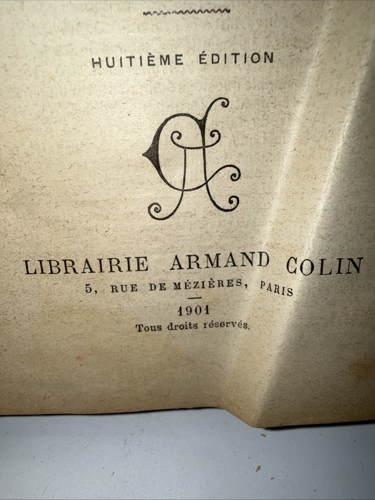 Cours D’Anlais Commercial By P. Carroue Published In Paris HC 1904