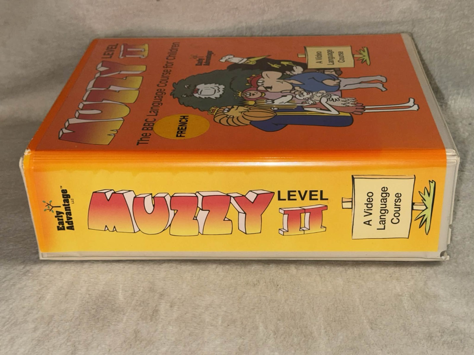 MUZZY BBC Children’s Language Course Level 2 French- 4 VHS 2 Cassettes &Books CD
