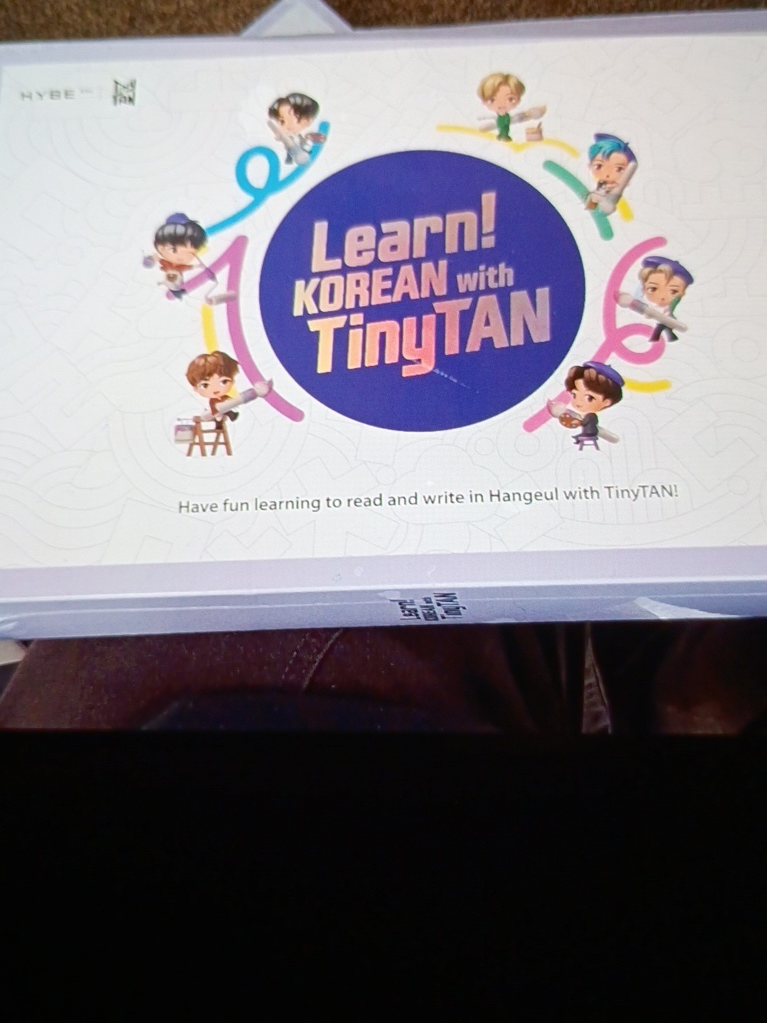 learn Korean with tinytan and stickers motipen