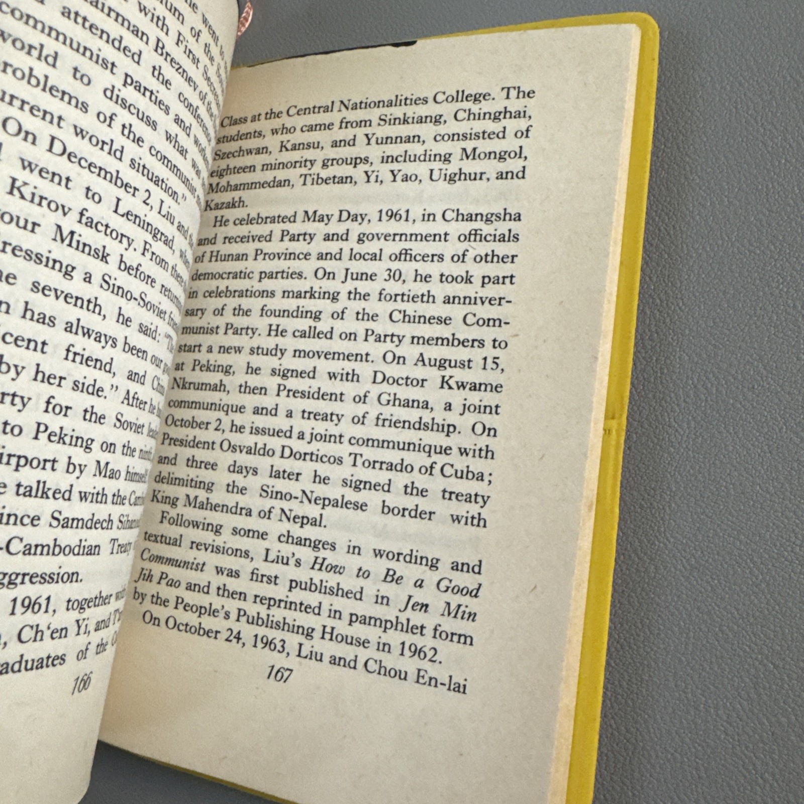Quotations From President Liu Shao Chi VTG China Cultural Revolution Yellow Book