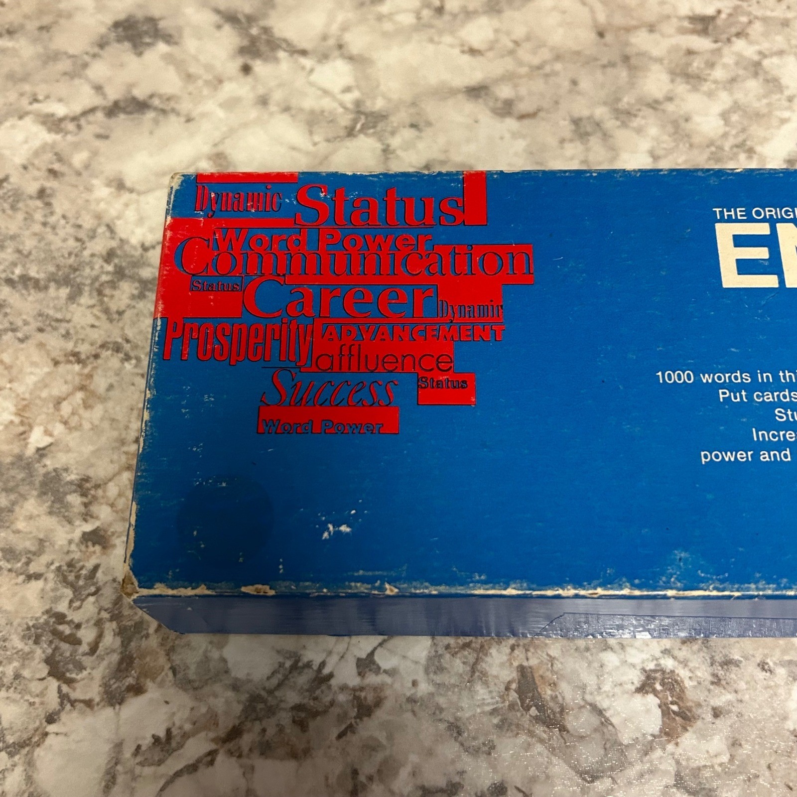 Vis-Ed English Vocabulary Cards Set No. 1 Blue 1000 Flashcards Vintage 1986