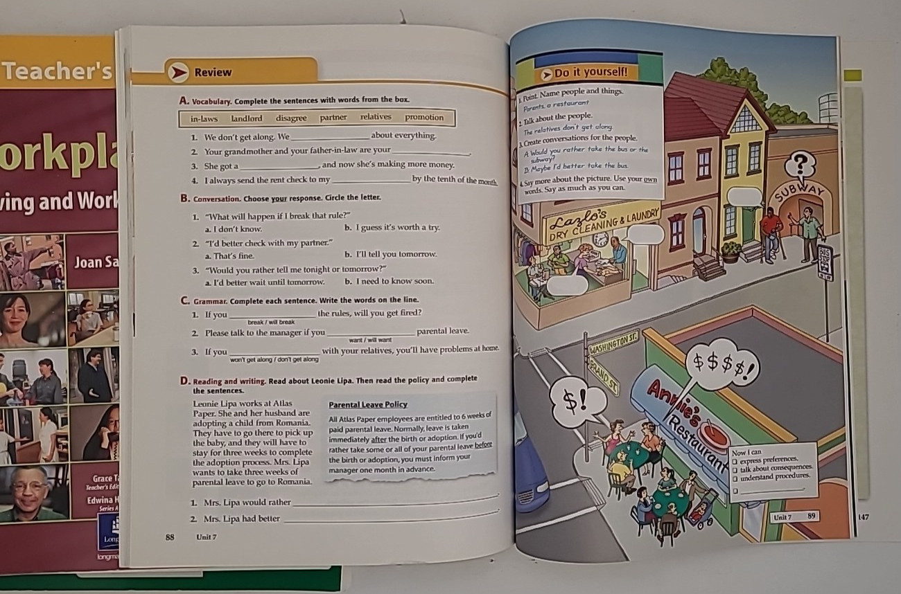 ESL 4 Workplace Plus: Living and Working in English (Teachers Guide & Workbook)