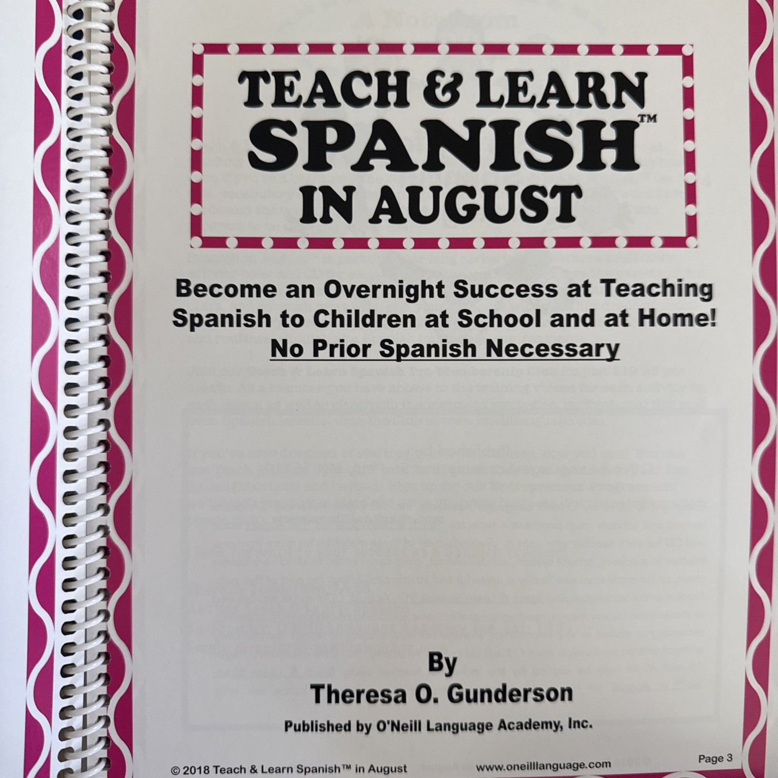 Teach And Learn Spanish Curriculum Fall Semester By Theresa Gunderson 6 Books CD