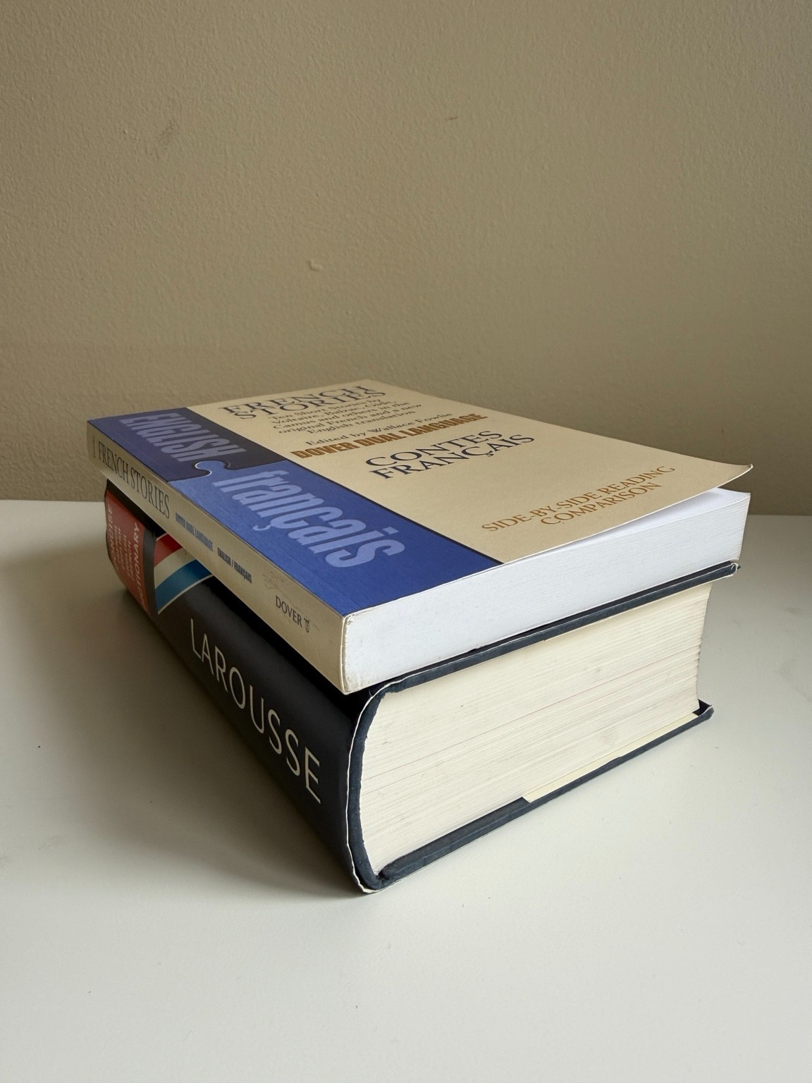 French Learning Bundle Larousse Dictionary + Stories Camus Maupassant