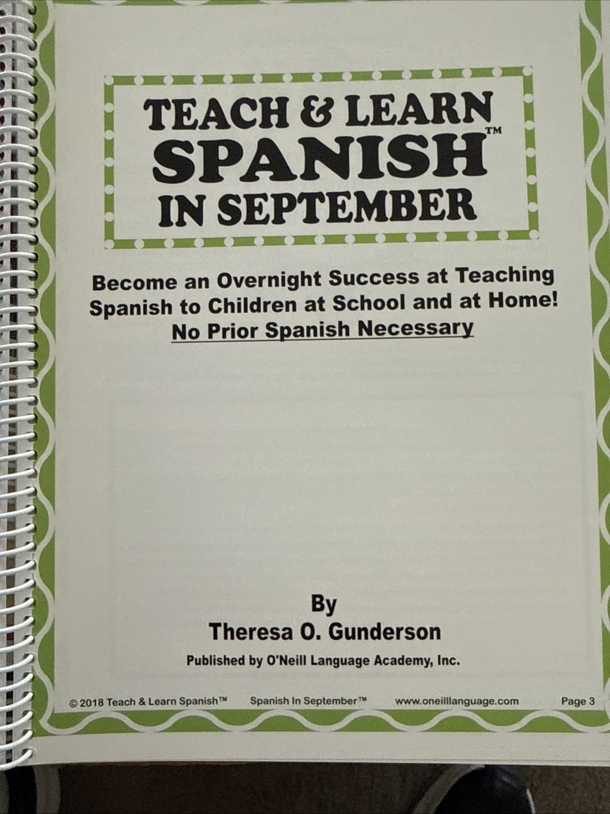 Teach And Learn Spanish Curriculum Fall Semester By Theresa Gunderson 6 Books CD