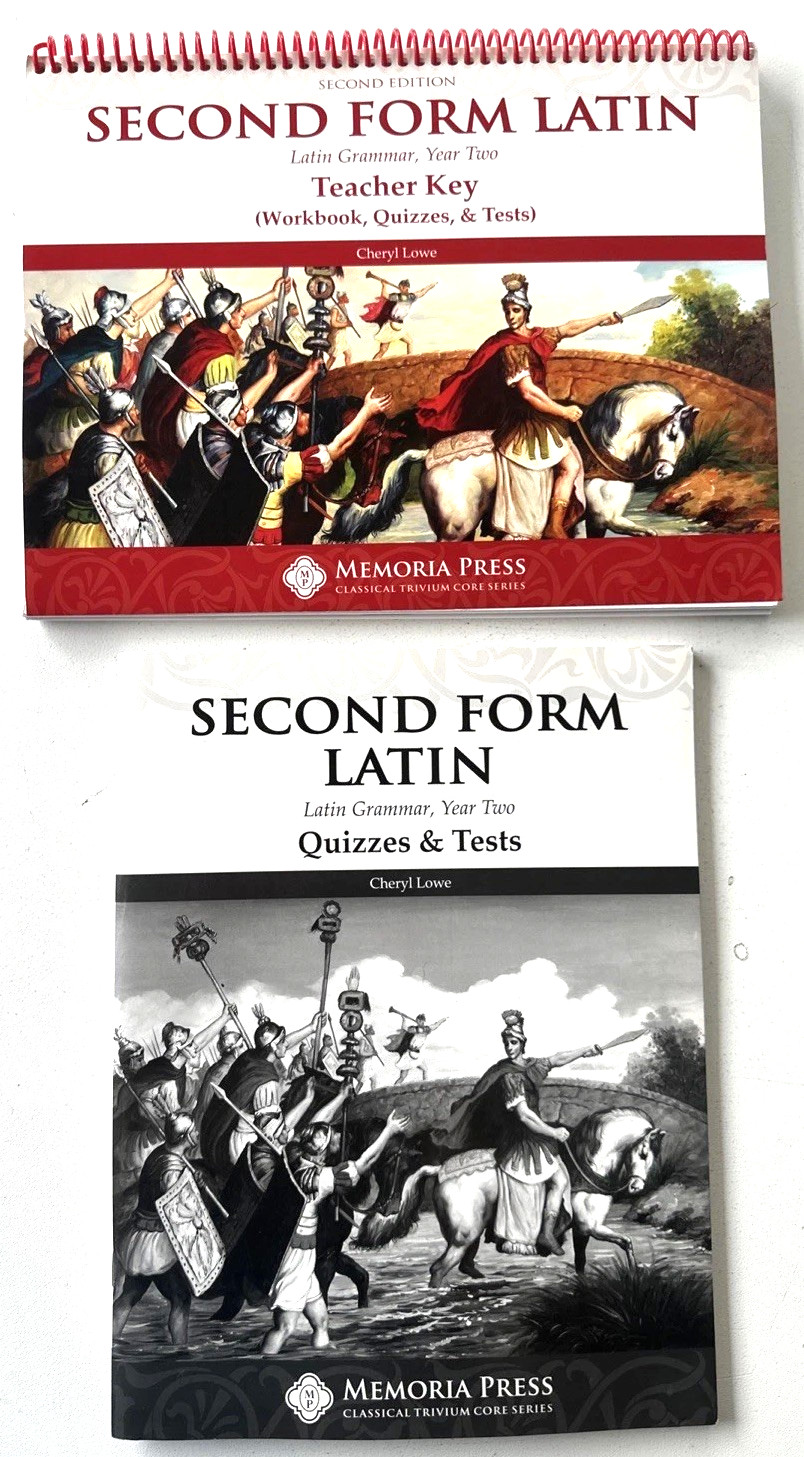 SECOND FORM LATIN 2nd E.Latin Grammar,Year Two-Teacher Key(Workbook,Quiz.,&Test
