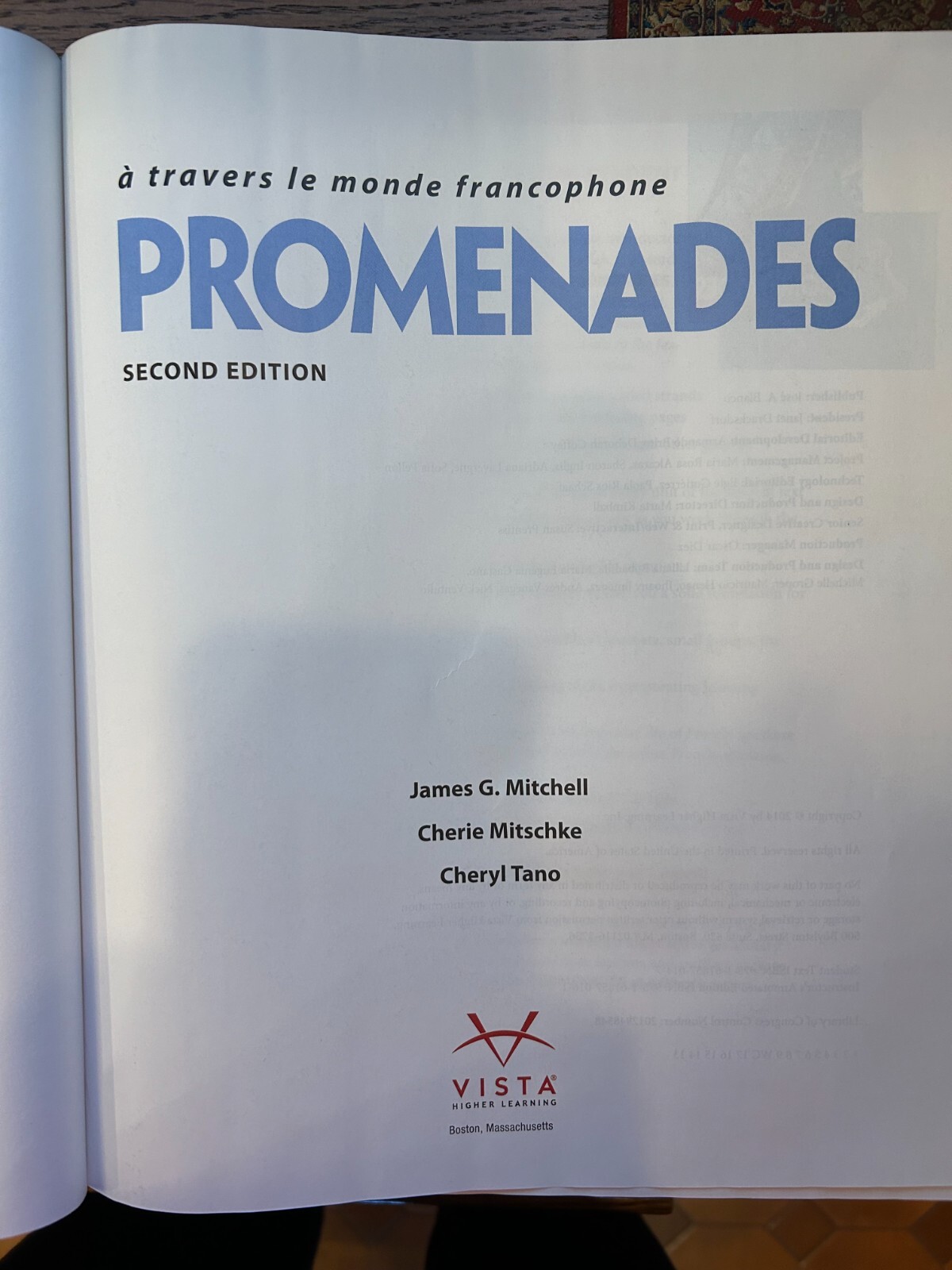 Promenades A Travers le Monde Francophone -Cherie Mitschke … Instructor’s Edi