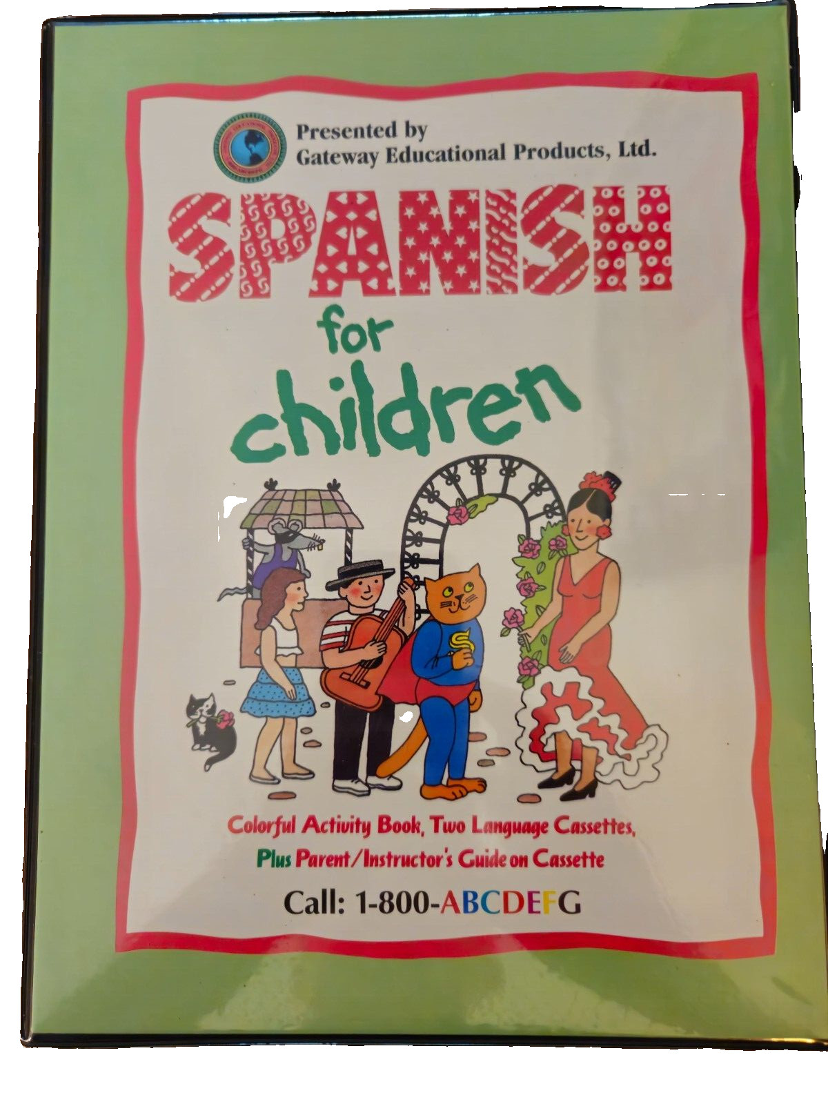 Let’s Learn Spanish for Children – Cassetts – Picture Dictionary – Coloring Book