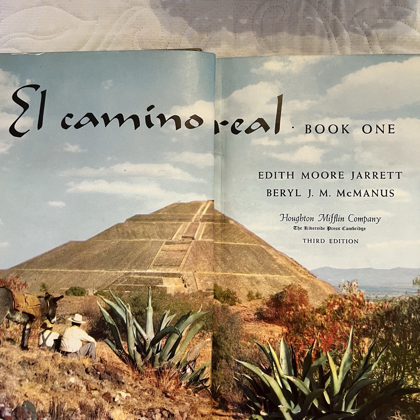 1958 El Camino Real Book 1 by Jarrett & McManus Hardcover Spanish Textbook