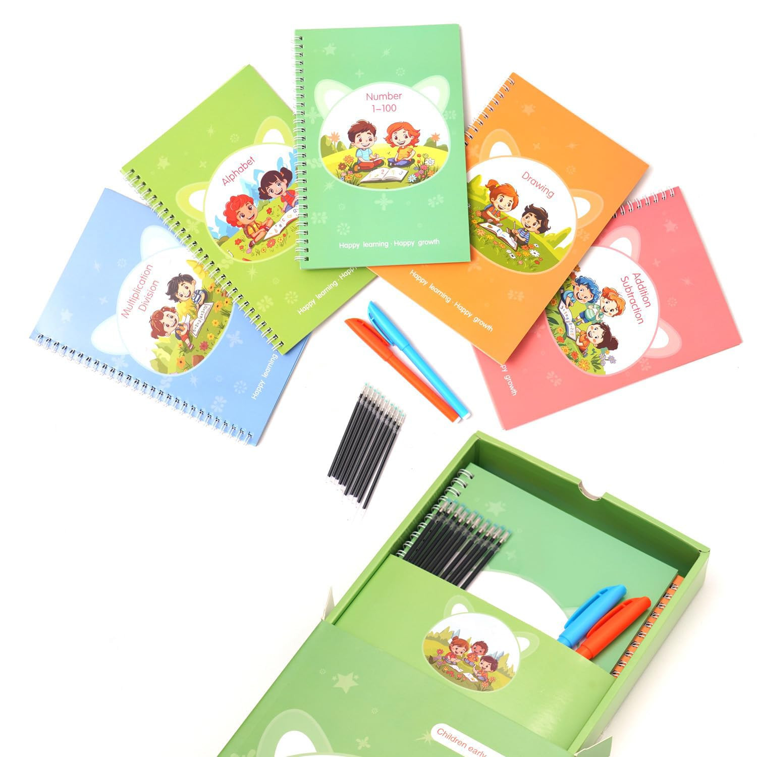Magic Practice Copybook, Reusable Writing Practice Book, for Preschool Kids Age