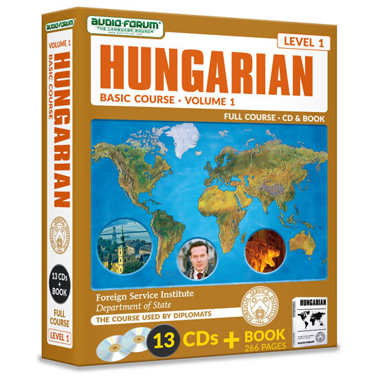 FSI: Basic Hungarian 1 (13 CDs/Book) by Foreign Service Institute / Audio Forum