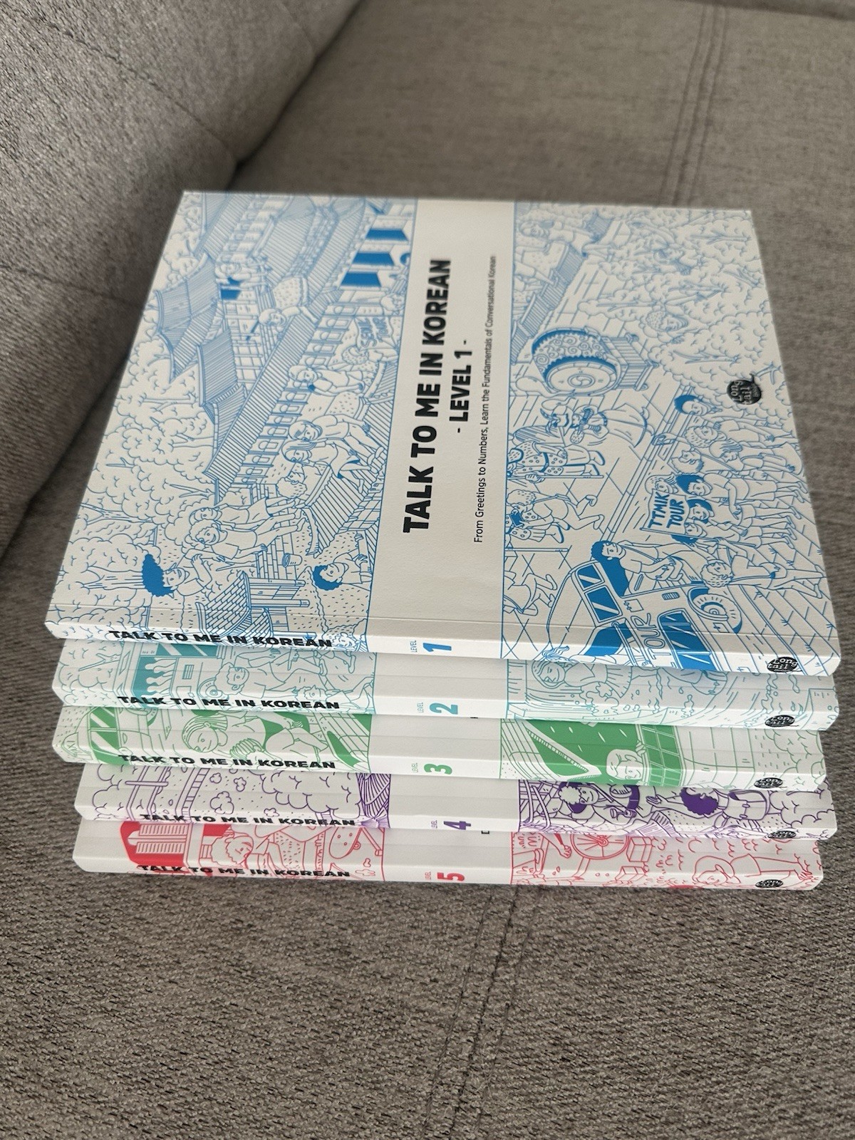Talk To Me In Korean Text Book Set Level 1~5 Korean Language Learning Book