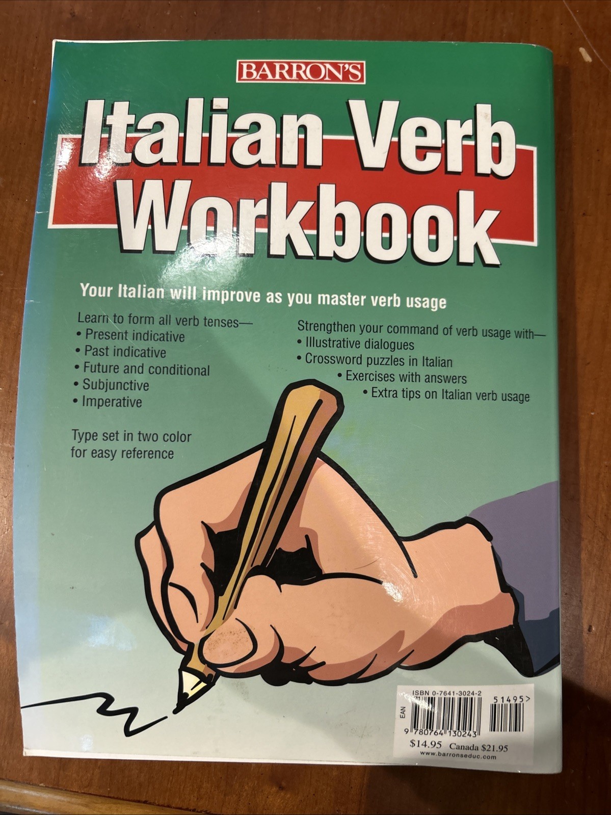 Italian Verb Workbook by Marcel Danesi (2005, Trade Paperback)