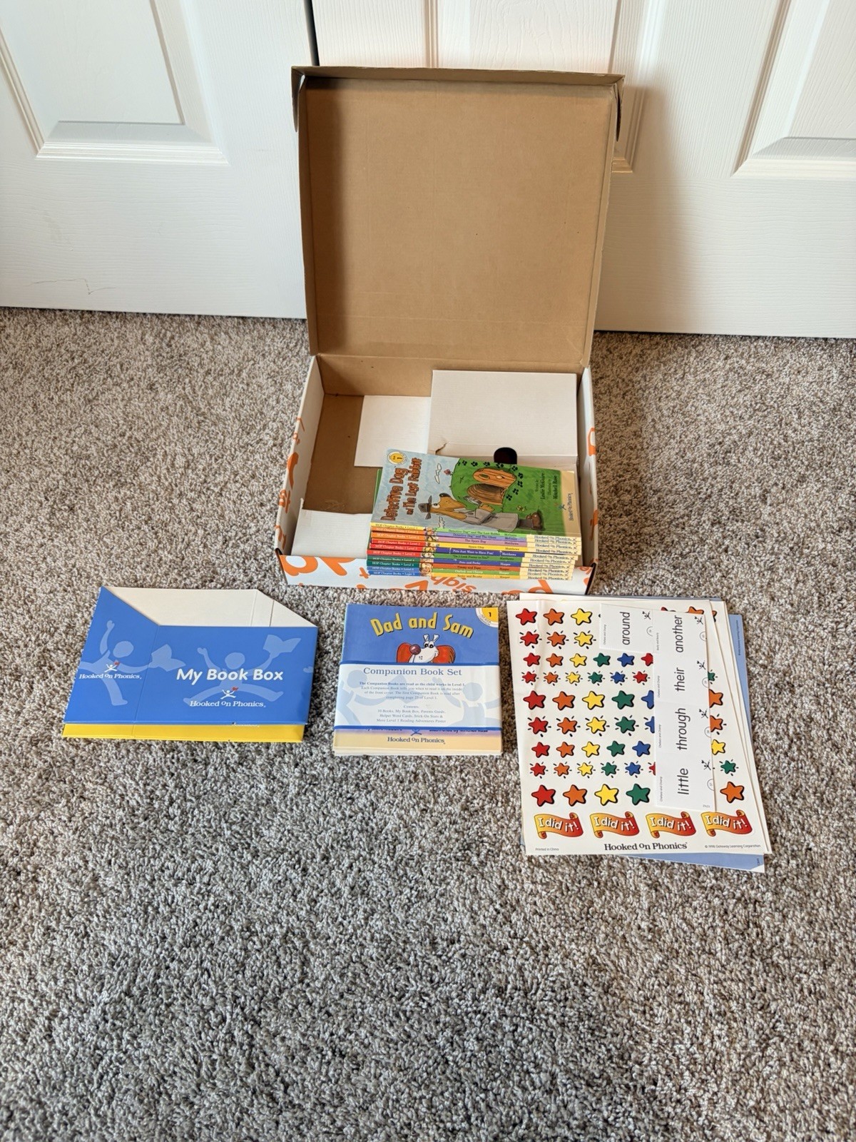 Hooked On Phonics COMPLETE SET Levels 1 – 5 Books Tapes Flashcards 1998