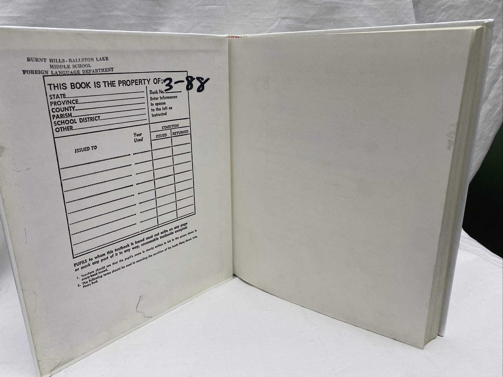 Spanish Textbook SPANISH IS FUN, BOOK By Heywood Wald – Hardcover