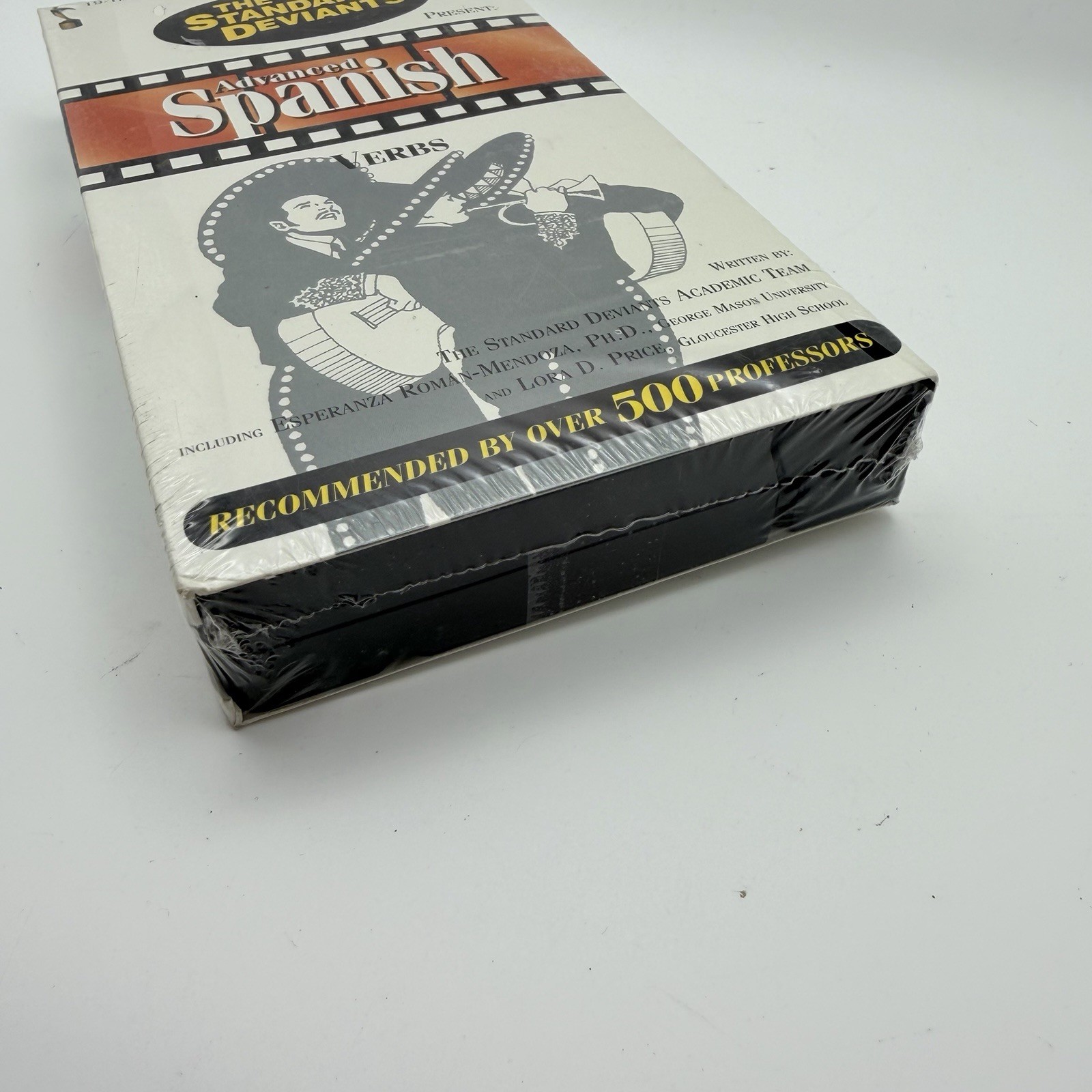 Vintage Spanish Vocabulary Cards + Sealed Standard Deviants Advanced Spanish VHS