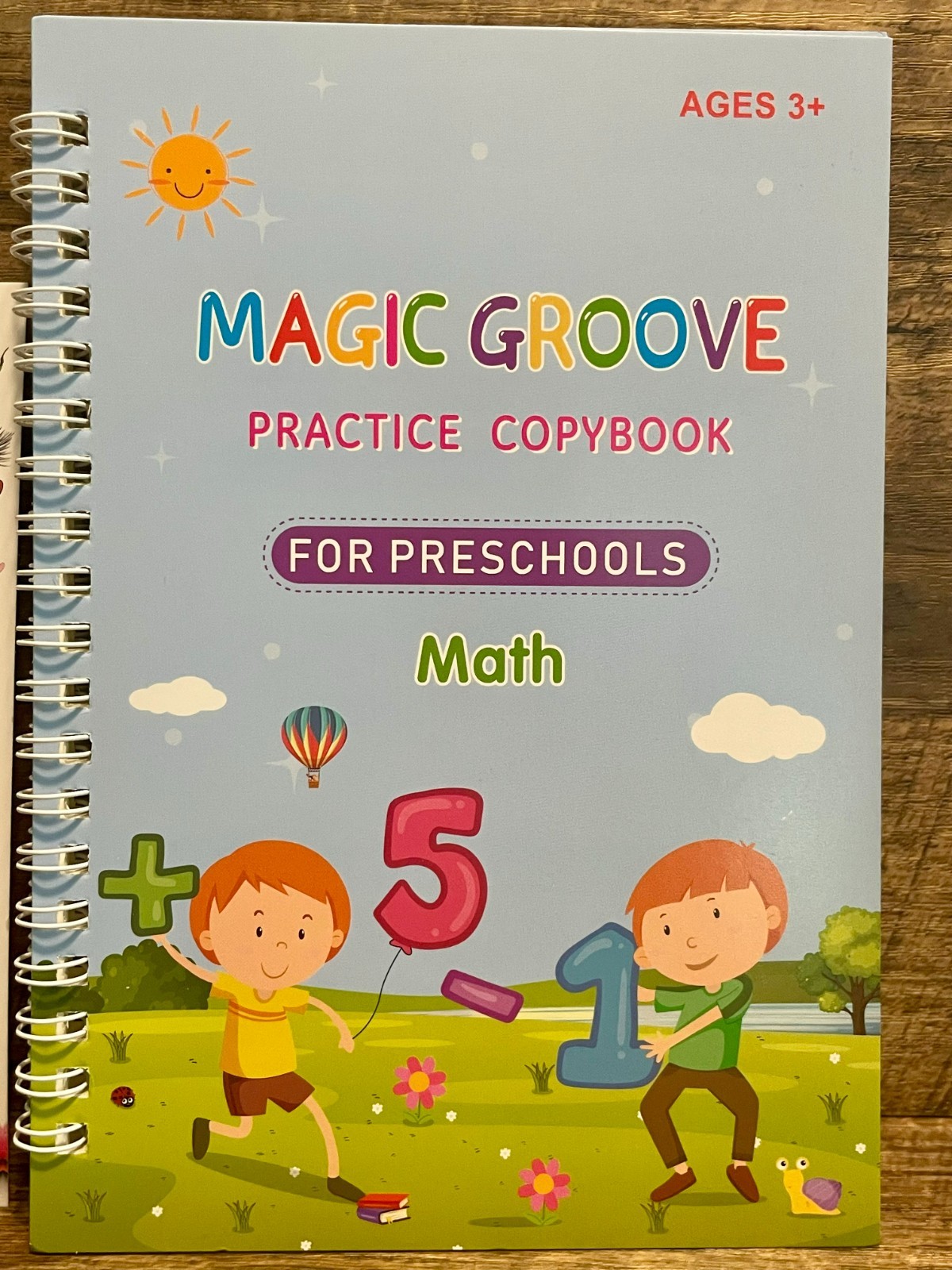 Magic Groove Practice Copybook, Reusable Writing for Preschool Montessori