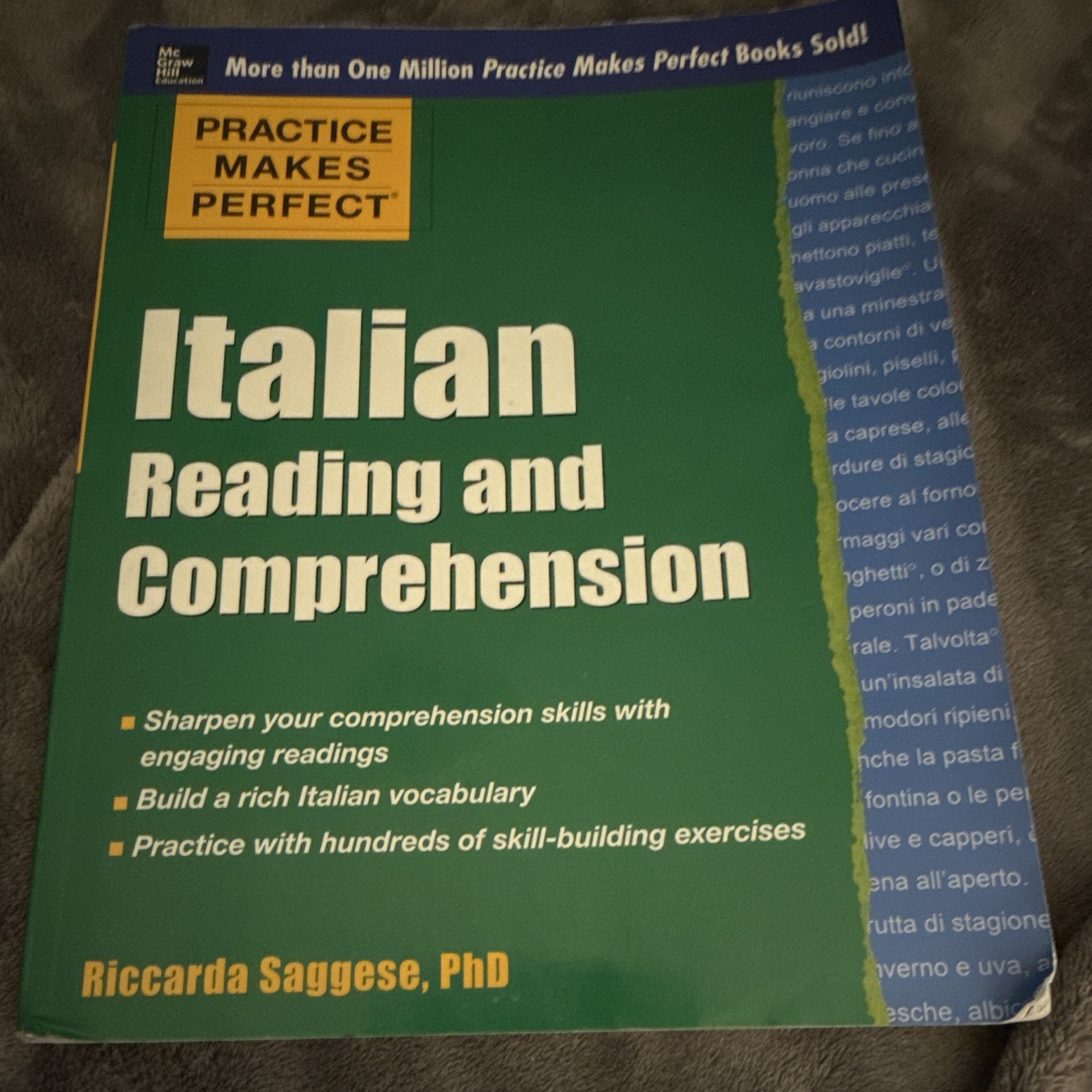 McGraw-Hill Practice Makes Perfect Italian Reading & Comprehension Saggese, Pap…