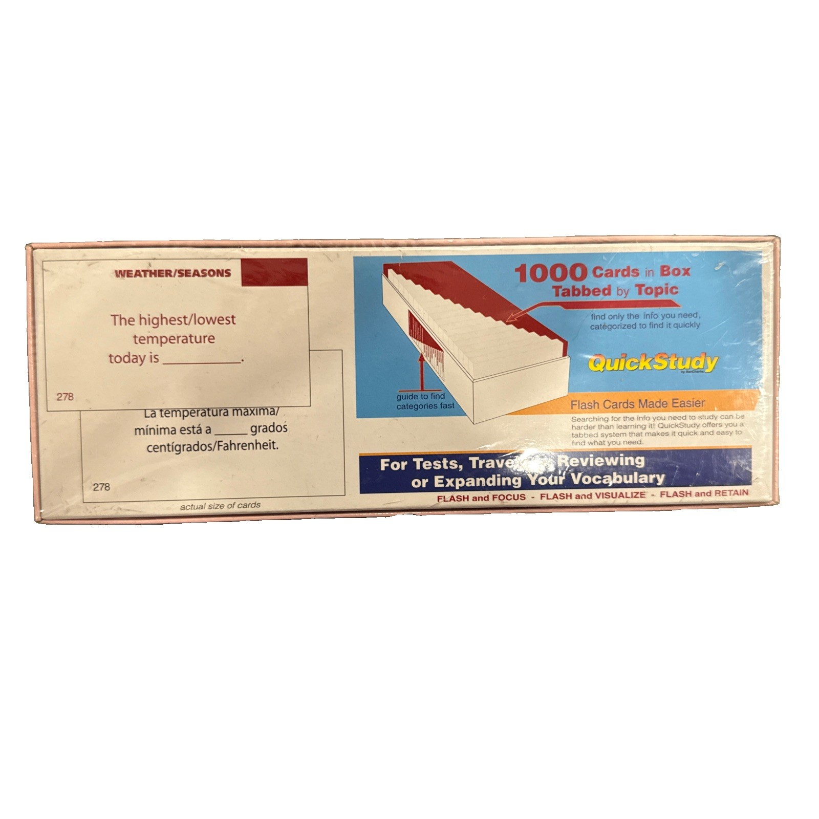 Spanish Phrases Flash Cards (1000 Cards): A Quickstudy Reference Tool (Cards)
