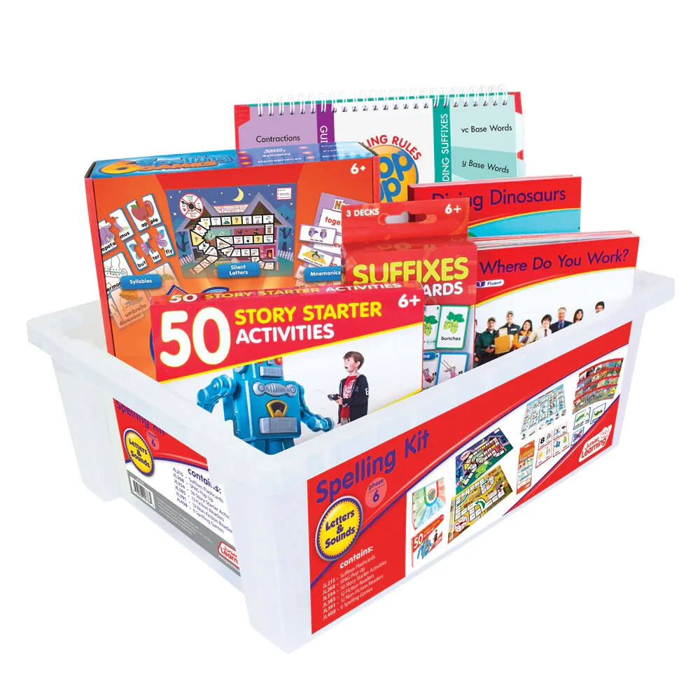 Junior Learning Spelling Kit Phase 6 Letters & Sounds Common Core Standards New