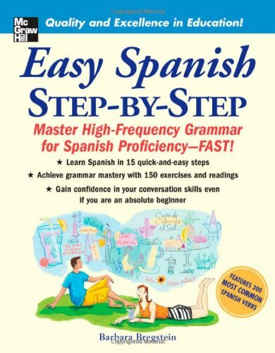Easy Spanish Step-By-Step by Bregstein New 9780071463386 Fast Free Shipping..